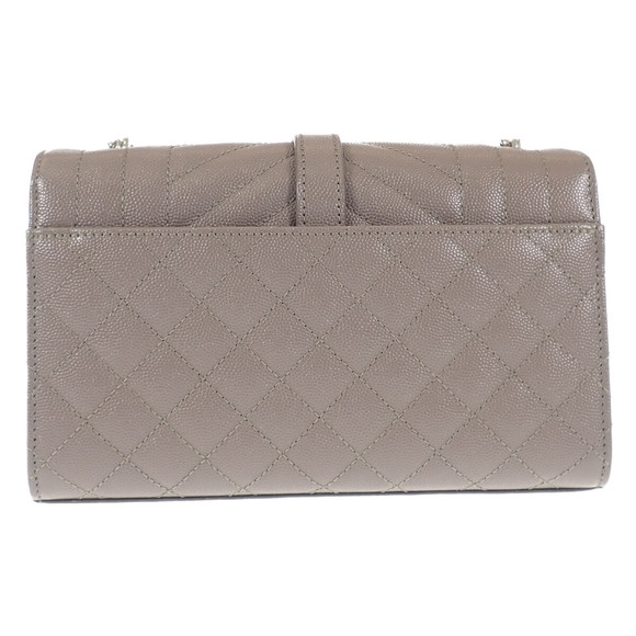Saint Laurent Envelop Shoulder Gray Bag Small - Picture 1 of 7